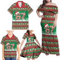 67 Six Seven Funny Meme Christmas Family Matching Off Shoulder Maxi Dress and Hawaiian Shirt Funny Xmas - Wonder Print Shop