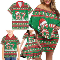 67 Six Seven Funny Meme Christmas Family Matching Off Shoulder Short Dress and Hawaiian Shirt Funny Xmas - Wonder Print Shop