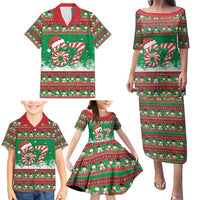 67 Six Seven Funny Meme Christmas Family Matching Puletasi and Hawaiian Shirt Funny Xmas - Wonder Print Shop