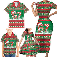 67 Six Seven Funny Meme Christmas Family Matching Short Sleeve Bodycon Dress and Hawaiian Shirt Funny Xmas - Wonder Print Shop