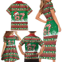 67 Six Seven Funny Meme Christmas Family Matching Short Sleeve Bodycon Dress and Hawaiian Shirt Funny Xmas - Wonder Print Shop