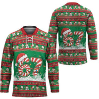 67 Six Seven Funny Meme Christmas Hockey Jersey Funny Xmas - Wonder Print Shop