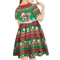 67 Six Seven Funny Meme Christmas Kid Short Sleeve Dress Funny Xmas - Wonder Print Shop