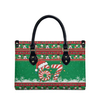 67 Six Seven Funny Meme Christmas Leather Bag Funny Xmas - Wonder Print Shop