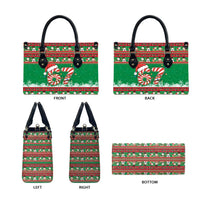 67 Six Seven Funny Meme Christmas Leather Bag Funny Xmas - Wonder Print Shop