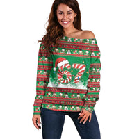 67 Six Seven Funny Meme Christmas Off Shoulder Sweater Funny Xmas - Wonder Print Shop