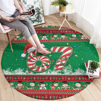 67 Six Seven Funny Meme Christmas Round Carpet Funny Xmas - Wonder Print Shop