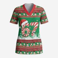 67 Six Seven Funny Meme Christmas Scrub Top Funny Xmas - Wonder Print Shop