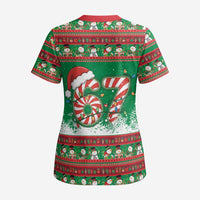 67 Six Seven Funny Meme Christmas Scrub Top Funny Xmas - Wonder Print Shop