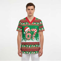 67 Six Seven Funny Meme Christmas Scrub Top Funny Xmas - Wonder Print Shop