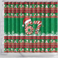 67 Six Seven Funny Meme Christmas Shower Curtain Funny Xmas - Wonder Print Shop