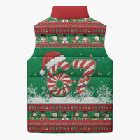 67 Six Seven Funny Meme Christmas Sleeveless Puffer Jacket Funny Xmas - Wonder Print Shop