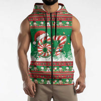 67 Six Seven Funny Meme Christmas Sleeveless Zip Hoodie Funny Xmas - Wonder Print Shop