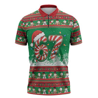 67 Six Seven Funny Meme Christmas Zipper Polo Shirt Funny Xmas - Wonder Print Shop