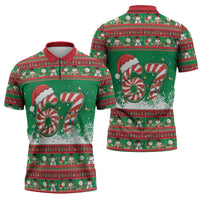 67 Six Seven Funny Meme Christmas Zipper Polo Shirt Funny Xmas - Wonder Print Shop