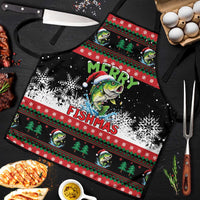 Fishing Christmas Merry Fishmas Apron We Wish You A Merry Fishmas - Wonder Print Shop