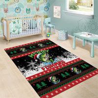 Fishing Christmas Merry Fishmas Area Rug We Wish You A Merry Fishmas - Wonder Print Shop