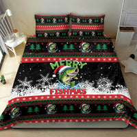 Fishing Christmas Merry Fishmas Bedding Set We Wish You A Merry Fishmas - Wonder Print Shop