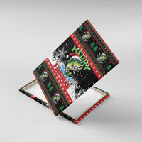 Fishing Christmas Merry Fishmas Canvas Wall Art We Wish You A Merry Fishmas - Wonder Print Shop