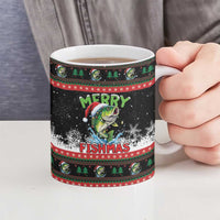 Fishing Christmas Merry Fishmas Ceramic Mug We Wish You A Merry Fishmas - Wonder Print Shop