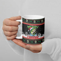 Fishing Christmas Merry Fishmas Ceramic Mug We Wish You A Merry Fishmas - Wonder Print Shop