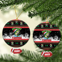 Fishing Christmas Merry Fishmas Ceramic Ornament We Wish You A Merry Fishmas - Wonder Print Shop