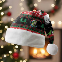 Fishing Christmas Merry Fishmas Christmas Santa Hat We Wish You A Merry Fishmas - Wonder Print Shop