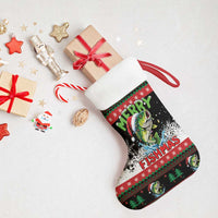 Fishing Christmas Merry Fishmas Christmas Stocking We Wish You A Merry Fishmas - Wonder Print Shop