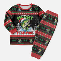 Fishing Christmas Merry Fishmas Christmas Pajama Set We Wish You A Merry Fishmas - Wonder Print Shop