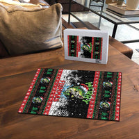 Fishing Christmas Merry Fishmas Puzzle We Wish You A Merry Fishmas - Wonder Print Shop
