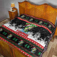 Fishing Christmas Merry Fishmas Quilt We Wish You A Merry Fishmas - Wonder Print Shop