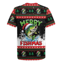 Fishing Christmas Merry Fishmas Rugby Jersey We Wish You A Merry Fishmas - Wonder Print Shop