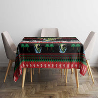Fishing Christmas Merry Fishmas Tablecloth We Wish You A Merry Fishmas - Wonder Print Shop