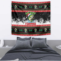 Fishing Christmas Merry Fishmas Tapestry We Wish You A Merry Fishmas - Wonder Print Shop
