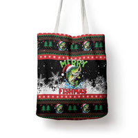 Fishing Christmas Merry Fishmas Tote Bag We Wish You A Merry Fishmas - Wonder Print Shop