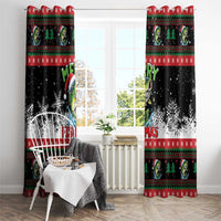 Fishing Christmas Merry Fishmas Window Curtain We Wish You A Merry Fishmas - Wonder Print Shop