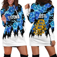 Estonia Independence Day Hoodie Dress Cornflower Unique Style - Wonder Print Shop