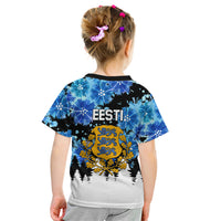 Estonia Independence Day Kid T Shirt Cornflower Unique Style - Wonder Print Shop