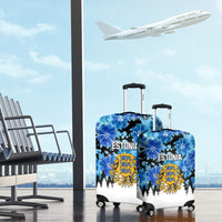Estonia Independence Day Luggage Cover Cornflower Unique Style - Wonder Print Shop
