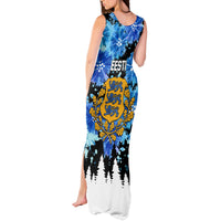 Estonia Independence Day Tank Maxi Dress Cornflower Unique Style - Wonder Print Shop