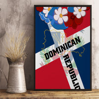 Dominican Republic Independence Day Canvas Wall Art Coat Of Arms Flag Style - Wonder Print Shop
