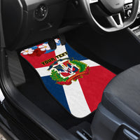 Dominican Republic Independence Day Car Mats Coat Of Arms Flag Style - Wonder Print Shop