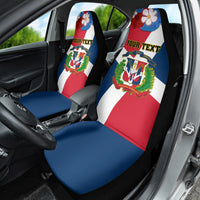 Dominican Republic Independence Day Car Seat Cover Coat Of Arms Flag Style - Wonder Print Shop