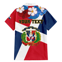 Dominican Republic Independence Day Family Matching Mermaid Dress and Hawaiian Shirt Coat Of Arms Flag Style - Wonder Print Shop