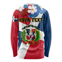 Dominican Republic Independence Day Long Sleeve Shirt Coat Of Arms Flag Style - Wonder Print Shop