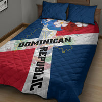 Dominican Republic Independence Day Quilt Bed Set Coat Of Arms Flag Style - Wonder Print Shop