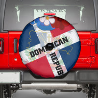 Dominican Republic Independence Day Spare Tire Cover Coat Of Arms Flag Style - Wonder Print Shop