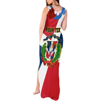 Dominican Republic Independence Day Tank Maxi Dress Coat Of Arms Flag Style - Wonder Print Shop