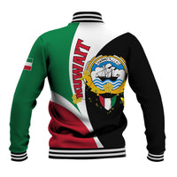 Kuwait National Day Baseball Jacket Kuwayt Coat Of Arms Arfaj Flower - Wonder Print Shop