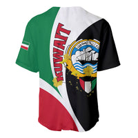 Kuwait National Day Baseball Jersey Kuwayt Coat Of Arms Arfaj Flower - Wonder Print Shop